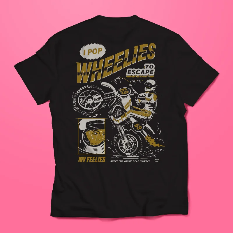 Men's Shirts with Scoop NecksWheelies