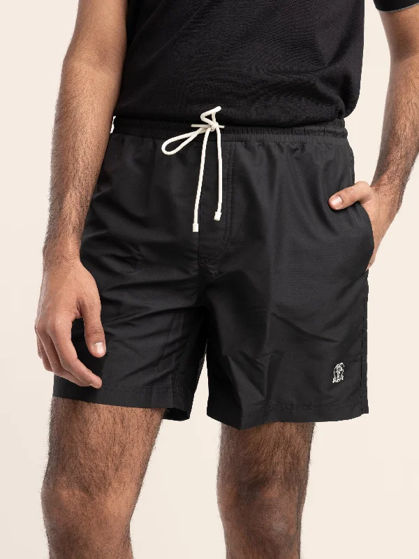 Layered Men's OverallsBlack Swim Shorts