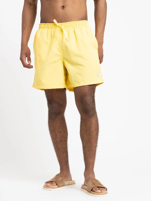 Men's Pants with Zippered PocketsCanary Yellow Swim Trunks