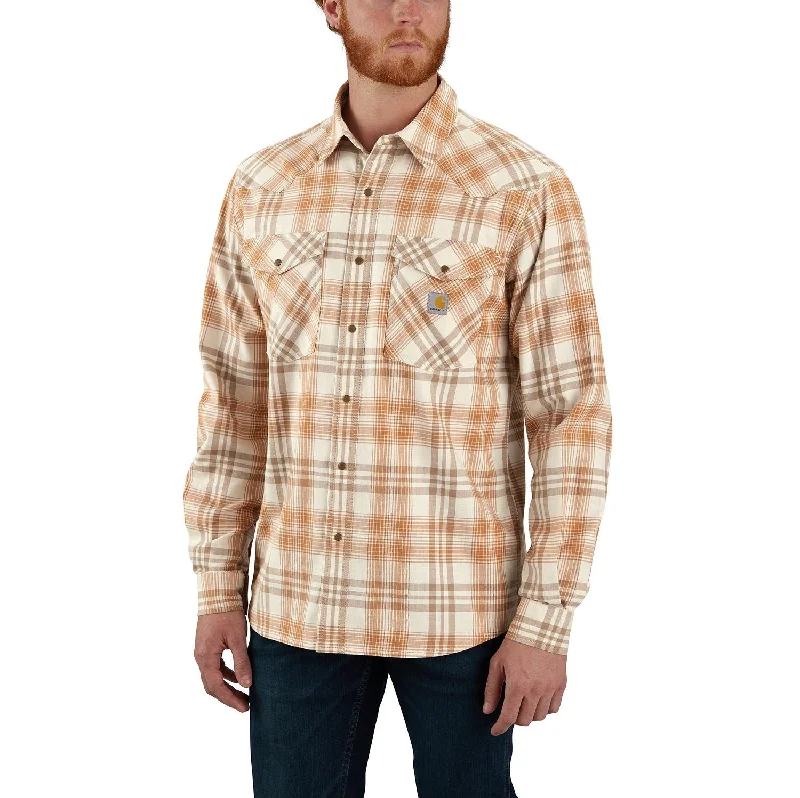 Men's Scoop Neck T-Shirts for a Relaxed FeelCarhartt Men's Montana Relaxed Fit Lightweight Plaid Button-Down Work Shirt