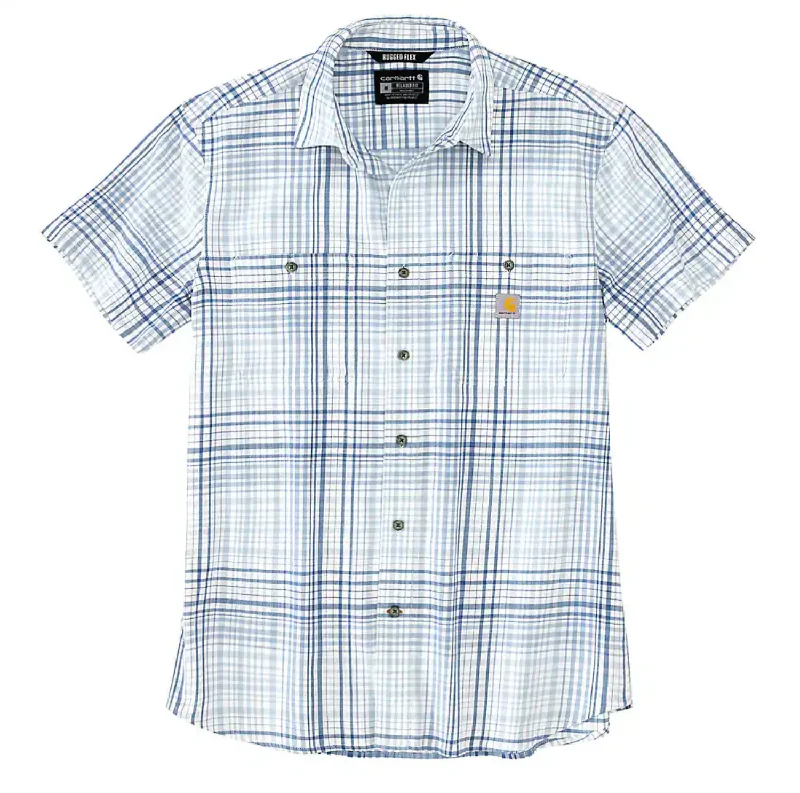 Men's Muscle Fit T-Shirts for a Body-Hugging FitCarhartt Men's Rugged Flex Lightweight Button-Down Short Sleeve Plaid Shirt