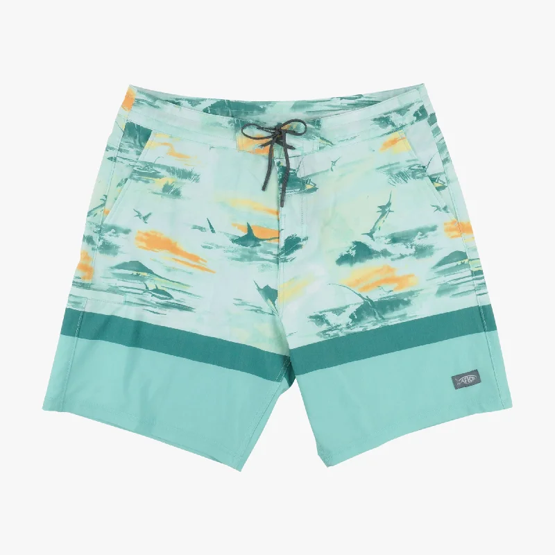 Men's Pants with Wrinkle-Resistant FabricCocoboardie Recycled Fishing Boardshorts