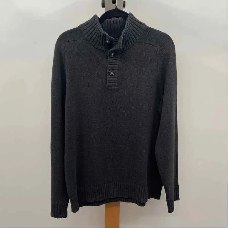 Solid-Colored Men's SweatersJ Crew Men's Size M Charcoal Solid Sweater