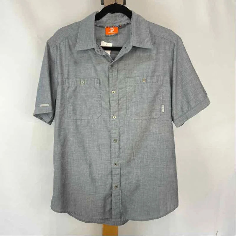 Men's Striped Long-Sleeve Shirts for a Maritime FeelMerrell Men's Size M Gray Heathered Short Sleeve Shirt