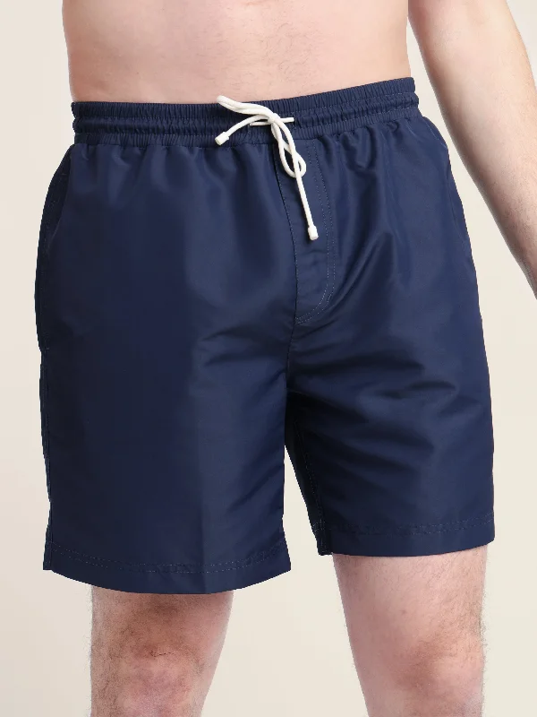 Men's Zippered Pants for SecurityNavy Swim Shorts