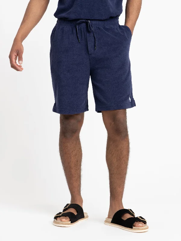 Men's Pants with Turn-Up CuffsNewport Navy 7.5-Inch Terry Drawstring Short