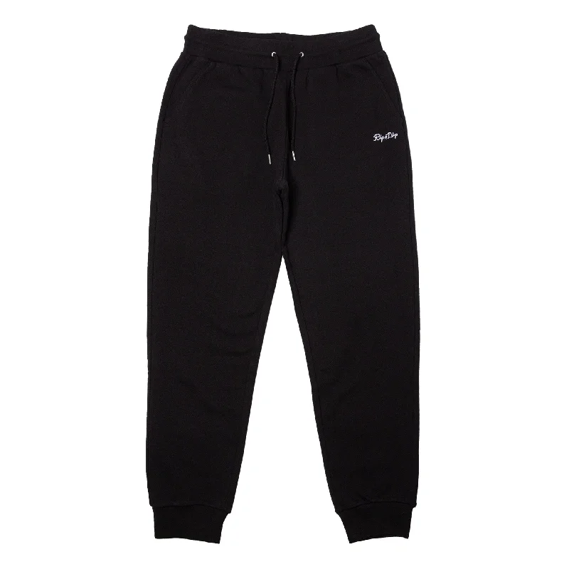 Men's Pants with Belt LoopsPeek A Nermal Sweat Pants (Black)