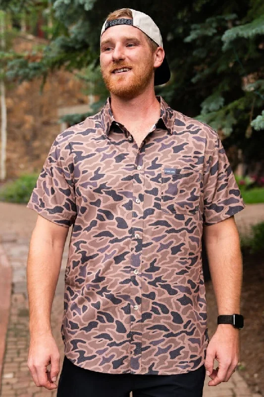 Men's Performance Fabric Shirts for All-Day ComfortPerformance Button Up - Gauge Camo