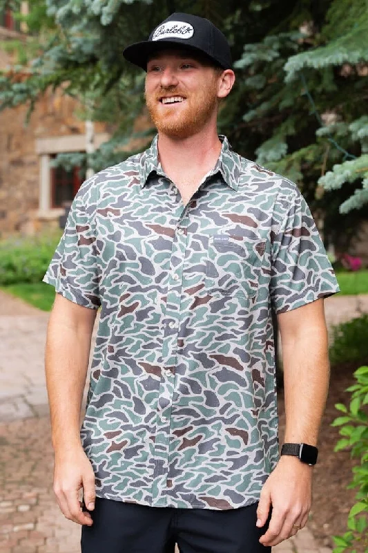 Classic Men's Dress ShirtsPerformance Button Up - Retro Duck Camo