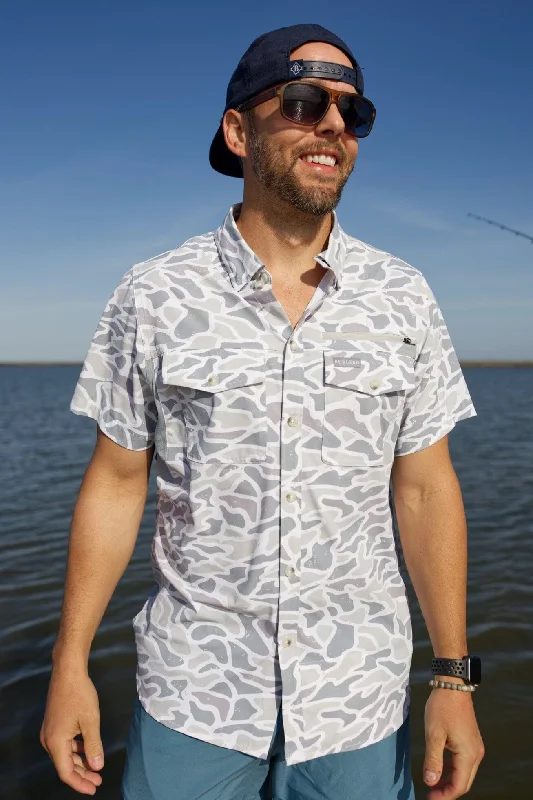 Men's Limited Edition Shirts for ExclusivityPerformance Fishing Shirt - White Camo