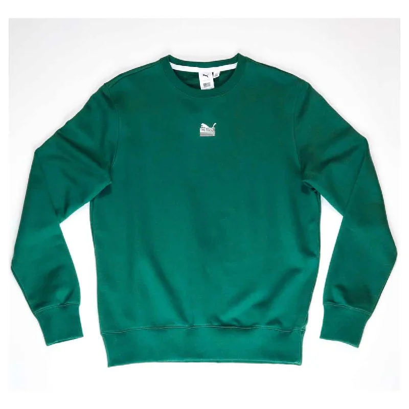 Men's Sweaters with Argyle PatternsPUMA x TMC Everyday Hussle Crewneck Sweater - On The Run Green