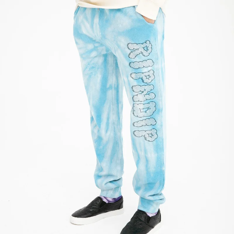 Men's Sweatpants for LoungingSent From Heaven Sweatpants (Light Blue Spiral Dye)