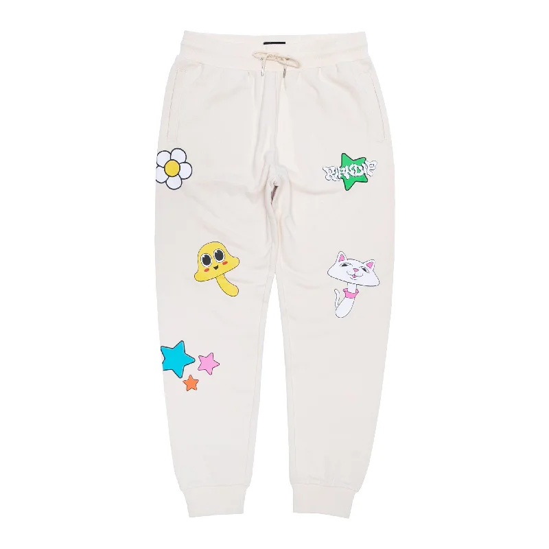 Men's Custom-Fit Pants for a Personalized TouchShroom Mania Sweatpants (Bone)