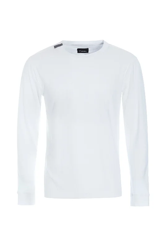 Men's Solid-Color Button-Down Shirts for VersatilityT SHIRT - 1019C - WHITE