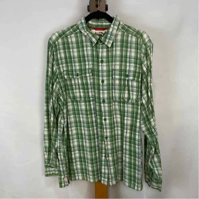 Men's Muscle Fit T-Shirts for a Body-Hugging FitThe North Face Men's Size L Green Plaid Long Sleeve Shirt