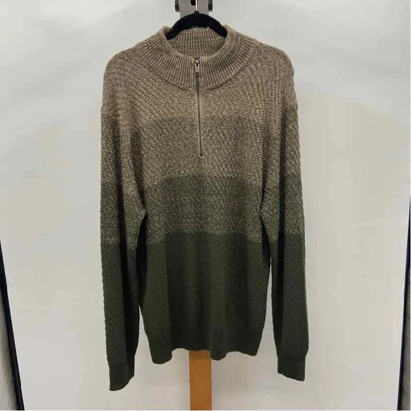 Men's Sweaters with ThumbholesTribekka 44 Men's Size L Olive Heathered New with Tags Sweater