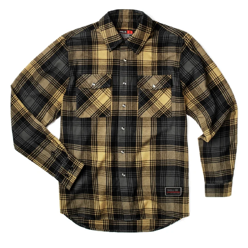 Men's Spread-Collar Shirts for a Bold StatementTroll Co. Men's Denton Button-Down Long Sleeve Work Shirt