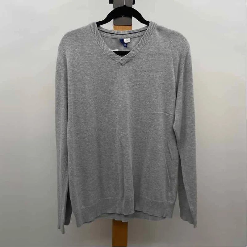 Striped Men's SweatersUnbranded Men's Size M Gray Heathered Sweater