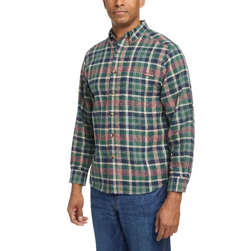 Men's Camping Shirts for Outdoor AdventuresWolverine Men's Hastings Button-Down Pocket Flannel Work Shirt