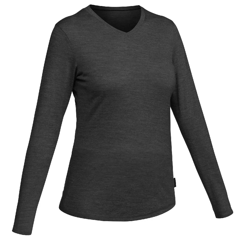 Men's Neutral-Tone Shirts for Versatile StylingForclaz Women's Travel 100 Merino Wool Long-sleeve Shirt