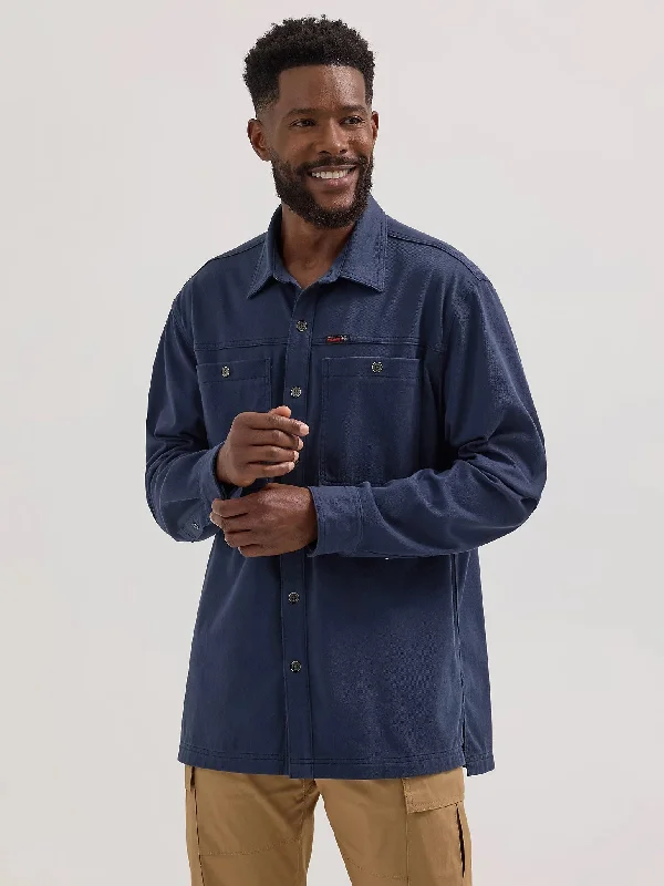 Men's Performance Shirts for Active LifestylesWrangler ATG™ Men's Knit Button-Down Long Sleeve Work Shirt