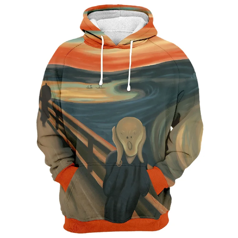 Men's Hoodies with Water-Repellent FabricA Scream Hoodie