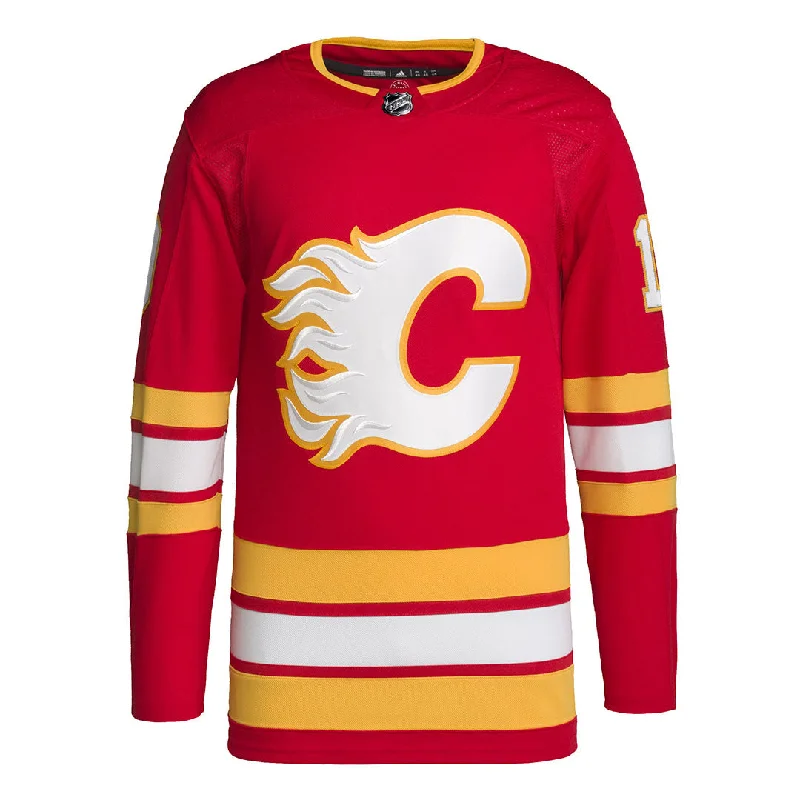 Solid-Colored Men's Shirtsadidas - Men's Calgary Flames Matthew Tkachuk Home Authentic Jersey (H56836)