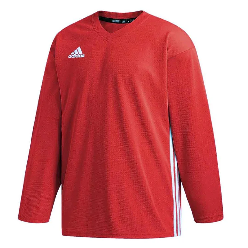 Men's Shirts with Appliquéd Sleevesadidas - Men's Hockey adiTeam Practice Goalie Training Jersey (EC7635)