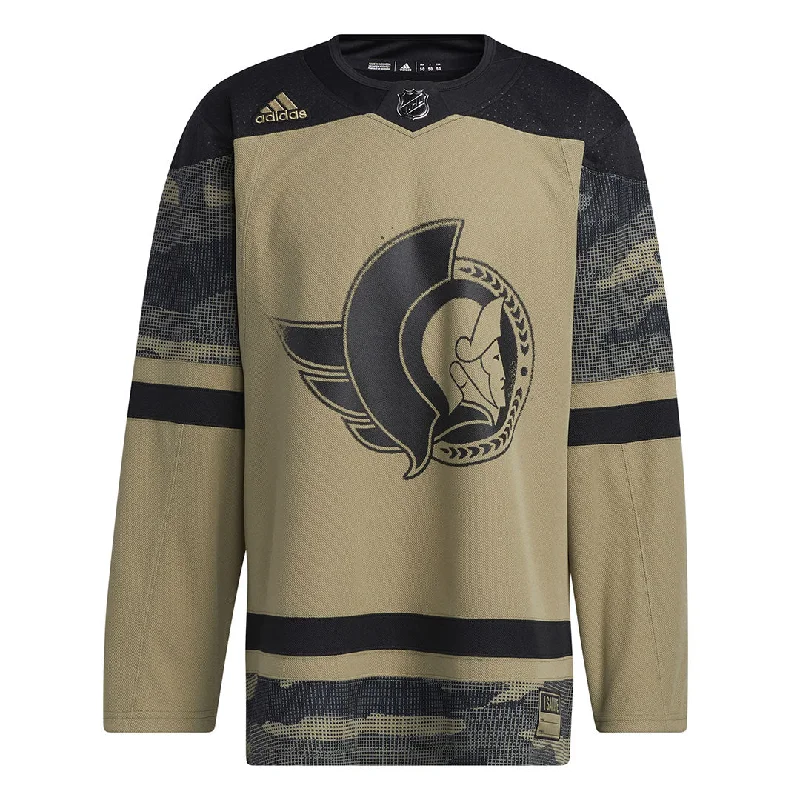 Men's Three-Quarter Sleeved Topsadidas - Men's Ottawa Senators Authentic Camo Jersey (HB1762)