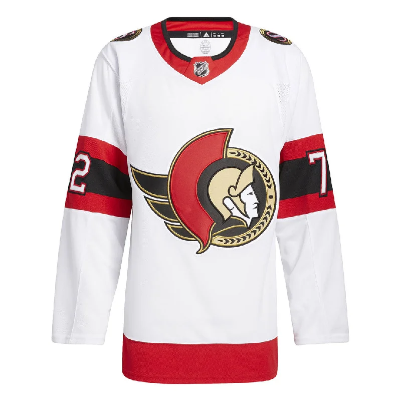 Men's Shirts with Adjustable Cuffsadidas - Men's Ottawa Senators Authentic Thomas Chabot Away Jersey (HZ9791)