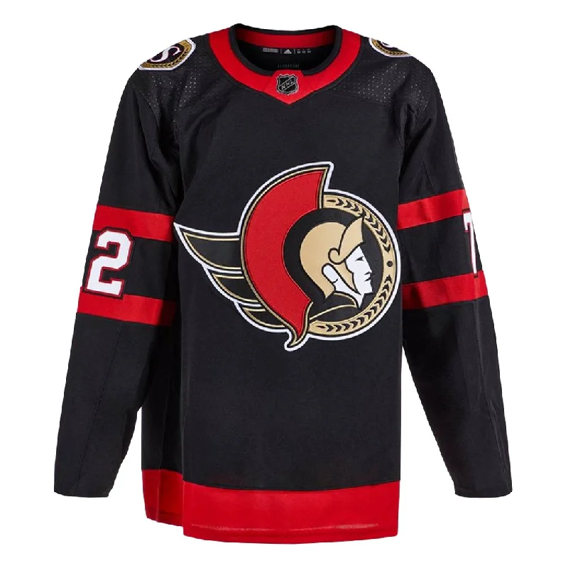 Men's Shirts with Logo Embossmentsadidas - Men's Ottawa Senators Authentic Thomas Chabot Home Jersey (HB6658)