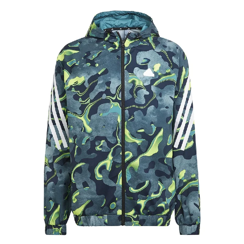 Men's Shirts with Belt Attachmentsadidas - Men's Future Icons All Over Print Full Zip Hoodie (IJ8844)