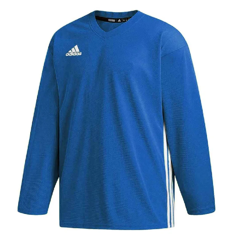 Solid-Colored Men's Shirtsadidas - Men's Hockey adiTeam Practice Goalie Training Jersey (EC7633)