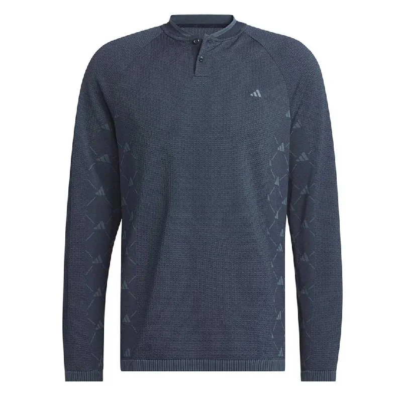 Men's Shirts with Wingtip Collarsadidas - Men's Ultimate365 Tour Primeknit Long Sleeve T-Shirt (HY1792)