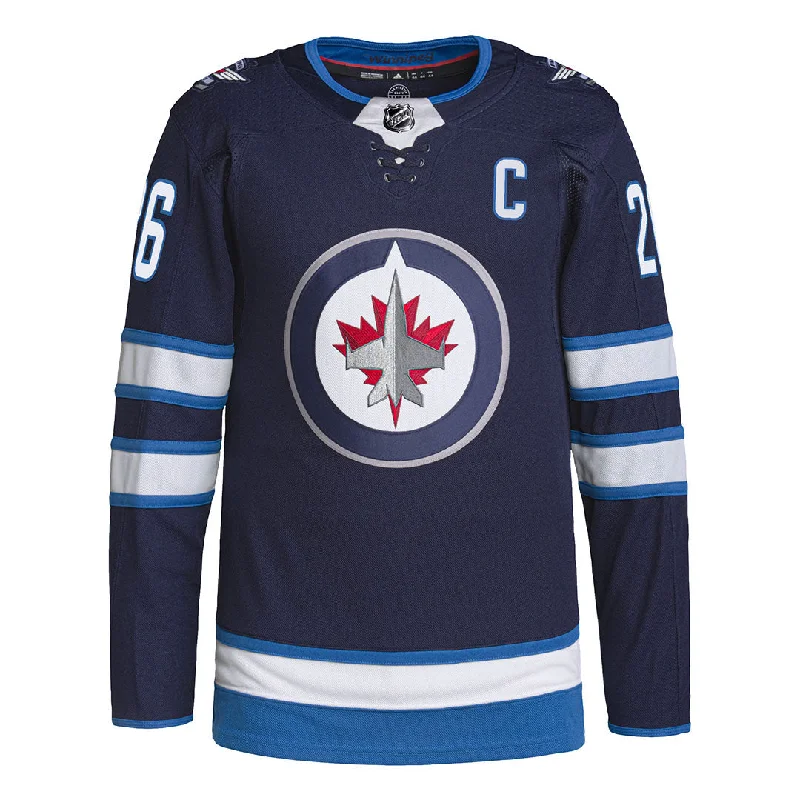 Men's Shirts with Snap Buttonsadidas - Men's Winnipeg Jets Blake Wheeler Authentic Jersey (HB6635)