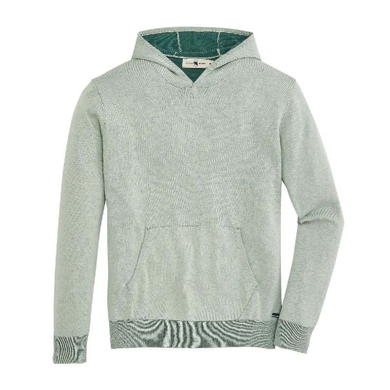 Men's Sweaters with Button-Up CollarsApex Sweater with Coolmax Hoodie - Sea Foam