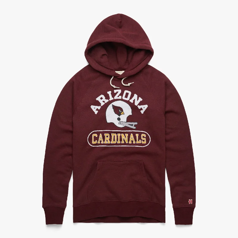 Men's Hoodies for Ice FishingArizona Cardinals Throwback Helmet Hoodie