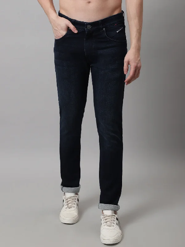 Men's Straight-Leg JeansMen's Ultra Narrow fit Light Fade Navy Blue  Jeans