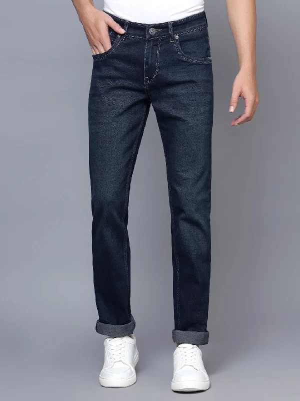 Durable Men's JeansMen's Ultra Narrow fit Light Fade Indigo Blue  Jeans