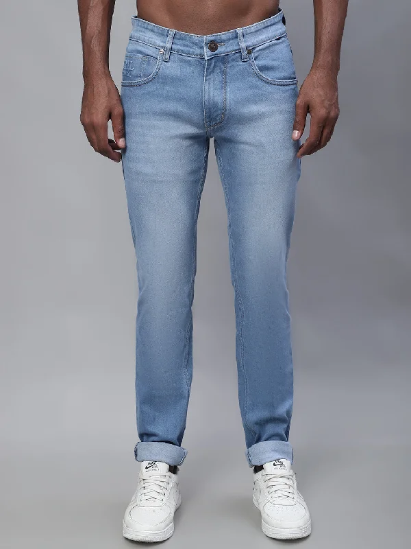 Everyday Casual Men's JeansMen's Ultra Narrow fit Heavy Fade Blue  Jeans