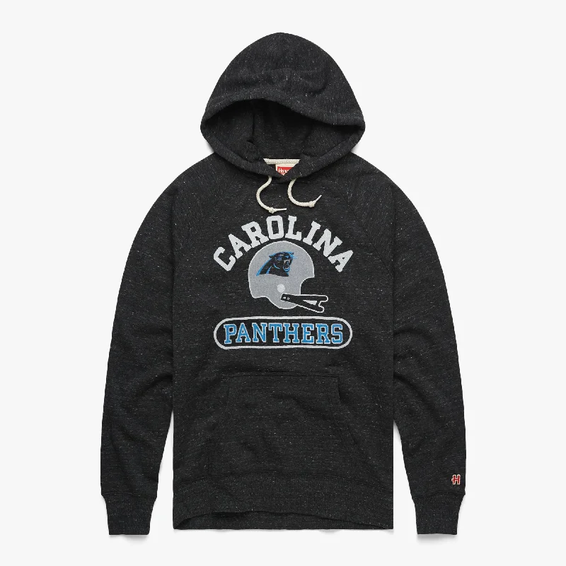 Men's Hoodies with Button-Down PocketsCarolina Panthers Throwback Helmet Hoodie