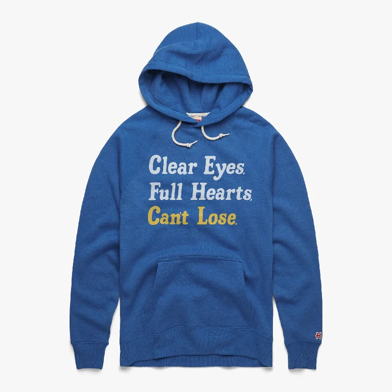 Men's Hoodies with High-Low HemlinesClear Eyes Full Hearts Can't Lose Hoodie