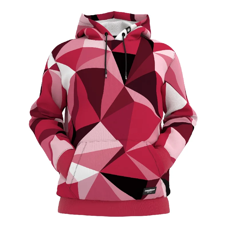 Men's Hoodies with Security PocketsCubes Magenta Hoodie