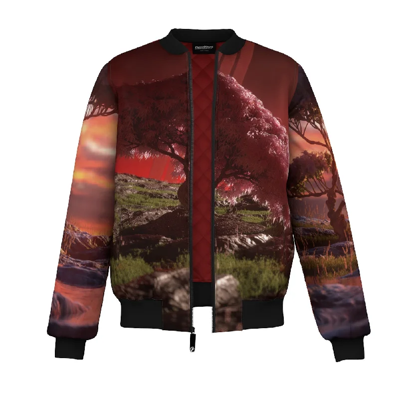 Men's Coats with Down InsulationDawn Tree Bomber Jacket