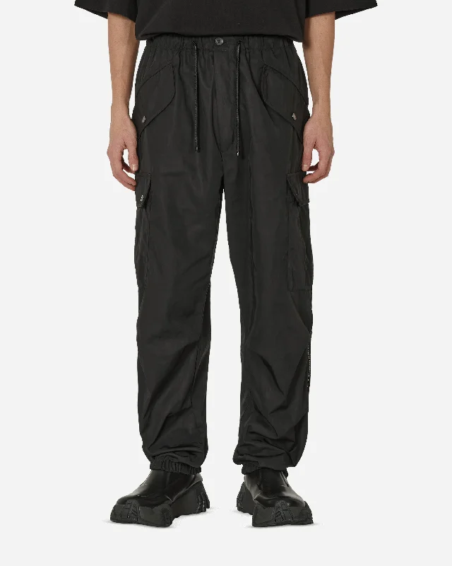 Oversized Relaxed-Fit Men's JeansLoose Cargo Pants Black