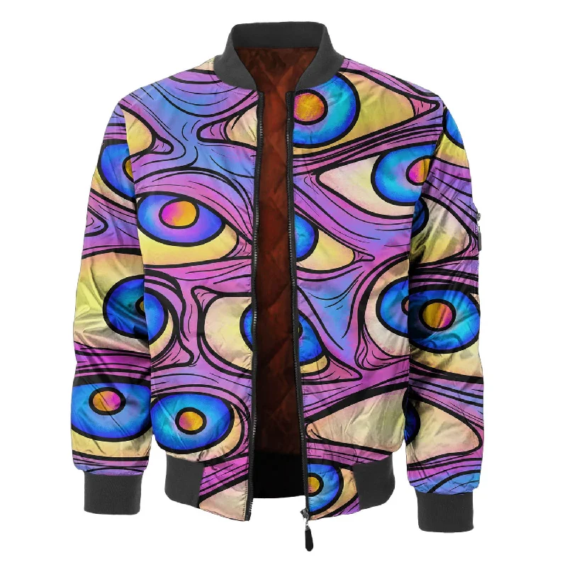 Classic Men's Trench CoatsEye Disagree Bomber Jacket