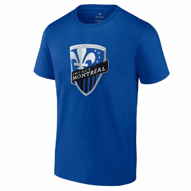 Men's Shirts with Wrinkle-Resistant FabricFanatics - Men's Montreal Impact Logo Tee (QF6E 1746 ETC 4X9)