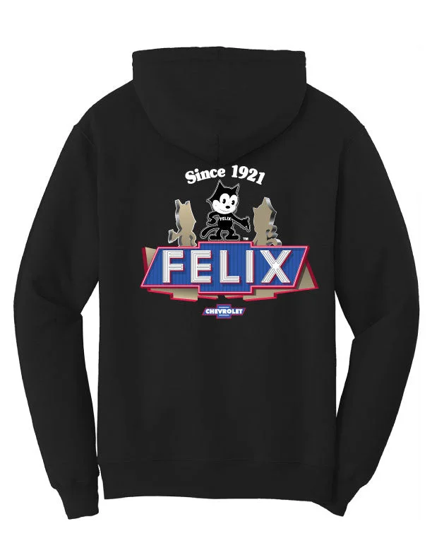 High-Quality Men's French Terry HoodiesFelix Chevrolet Iconic Dealership Landmark Hoodie