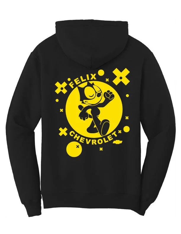 Men's Hoodies with Extra-Long SleevesFelix The Cat Retro 1940 Bag of Tricks Hoodie