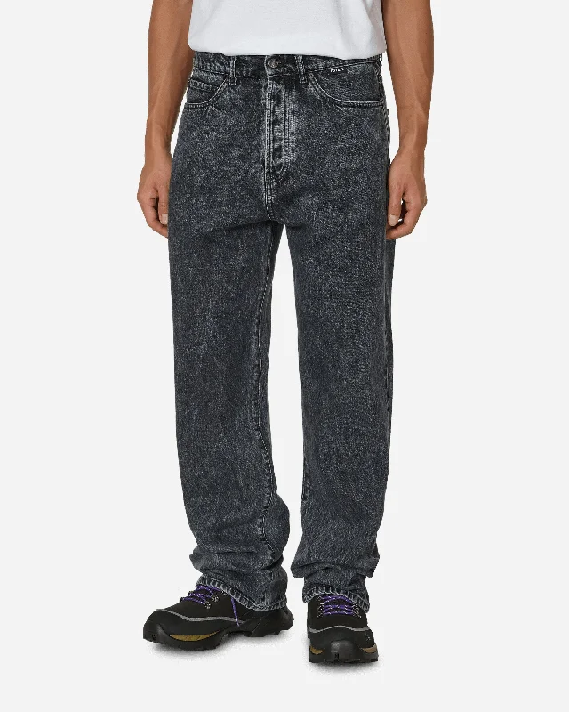 Premium Men's JeansLoose Denim Pants Dark Grey